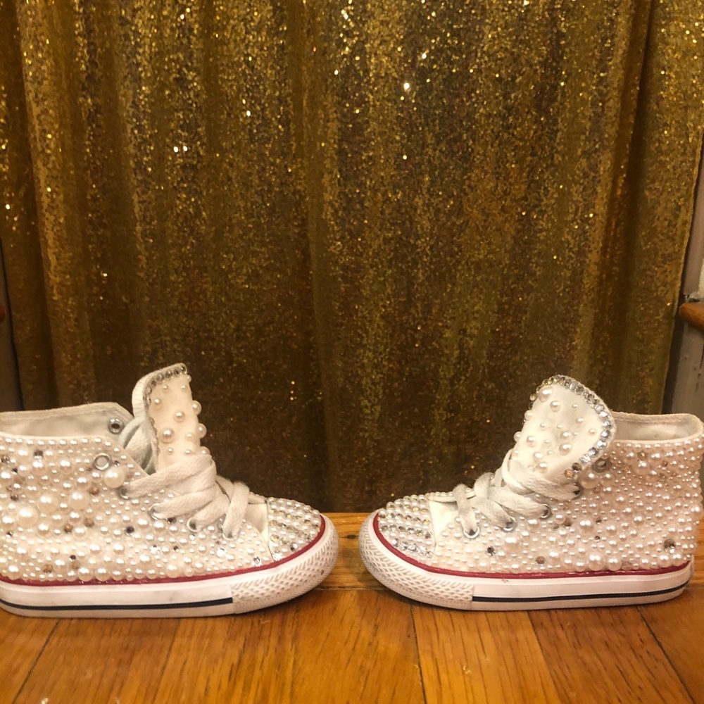 Toddler girl custom converse
